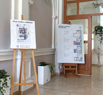 Design orientačního systému a rollupů pro ZUŠ Kostka